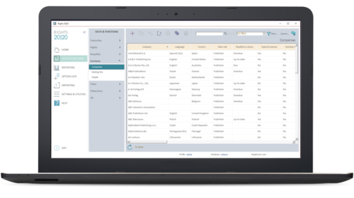 Wolrd's favorite rights and royalty software